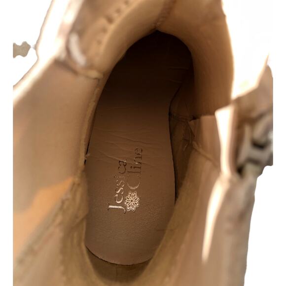Jessica Cline Aurora Tan Ankle Boots - Women's Size 8.5M - Picture 10 of 13
